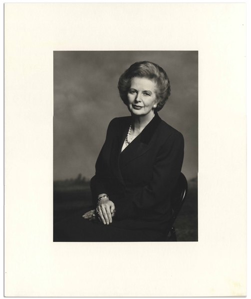 Large 9 x 12 Photograph of Margaret Thatcher, Taken by Terence Donovan in 1995
